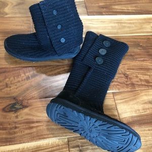 Black Knit UGGs size 7 short or tall